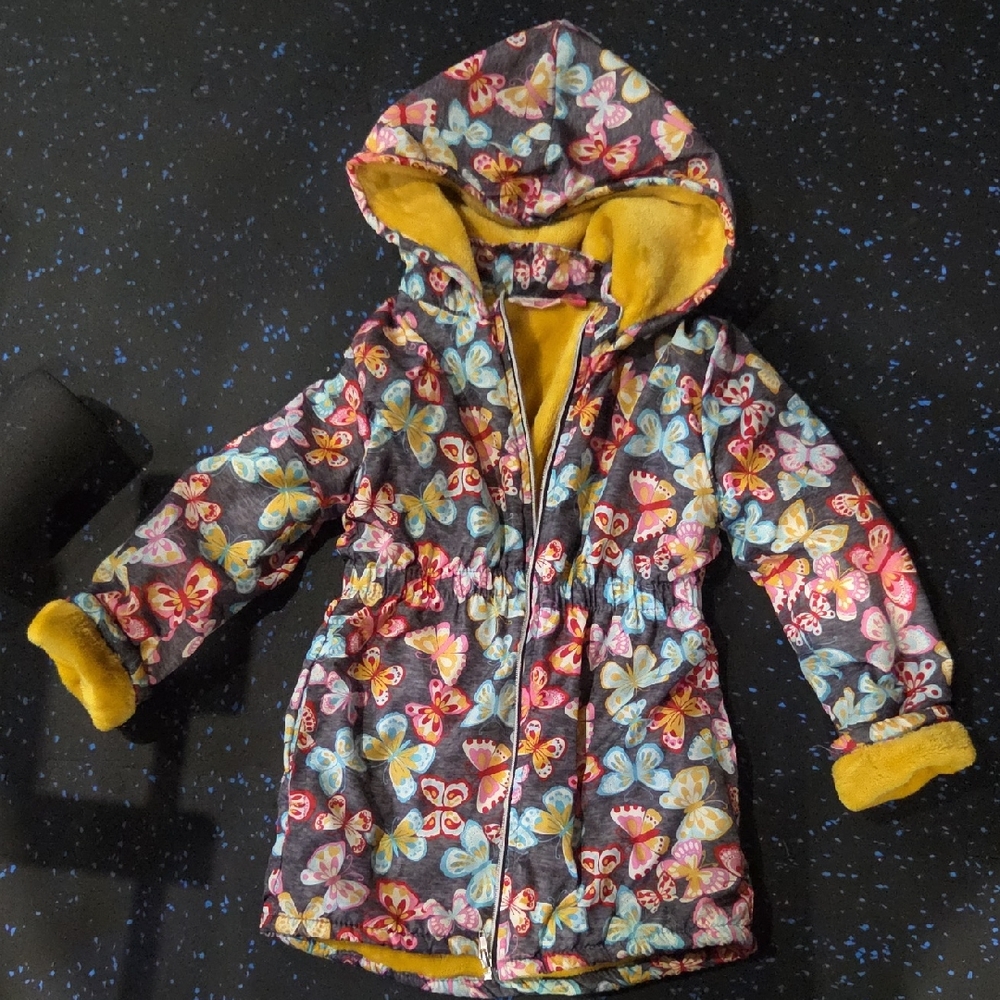 Penelope Mack Colorful Butterfly Kids Jacket size 7